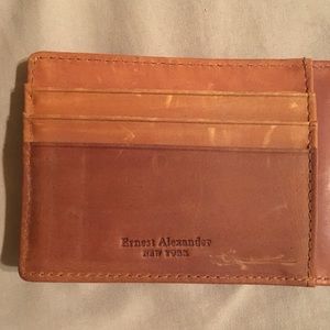 Ernest Alexander Bi-Fold Brown Leather Wallet